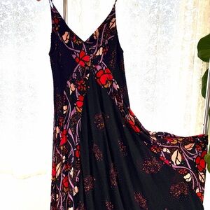 Free People Vibrant Floral Maxi Dress